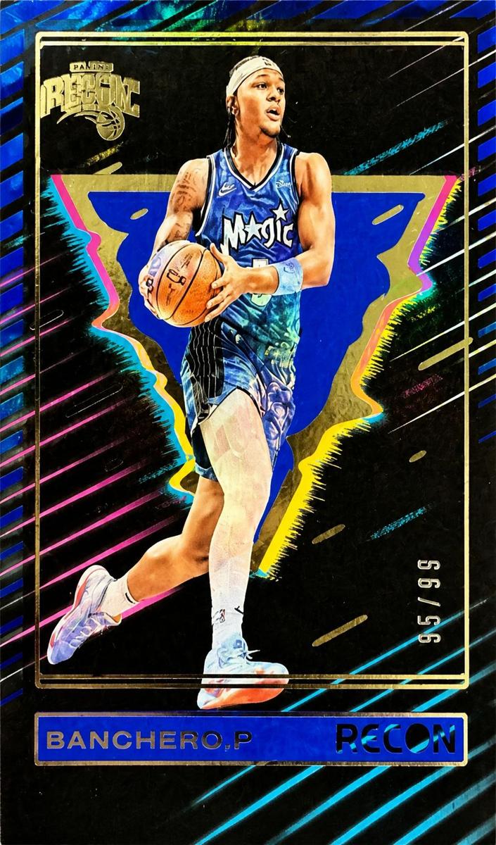 2023 Panini Recon Basketball Holo Blue Paolo Banchero #23 PSA 8