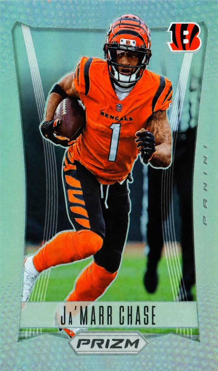 2022 Panini Prizm Football Silver Prizm Ja'Marr Chase #PF-9 PSA 9