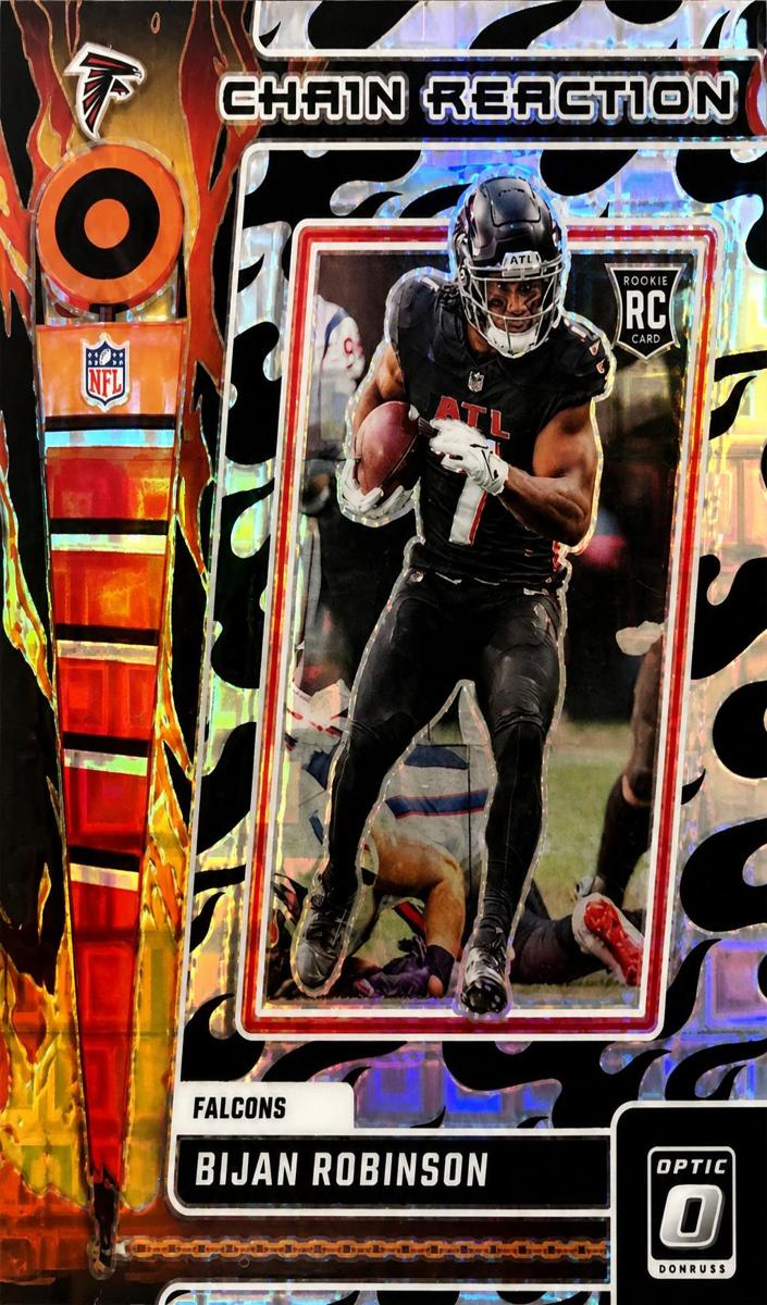 2023 Donruss Optic Football Black Pandora Bijan Robinson #CR-BR PSA 9