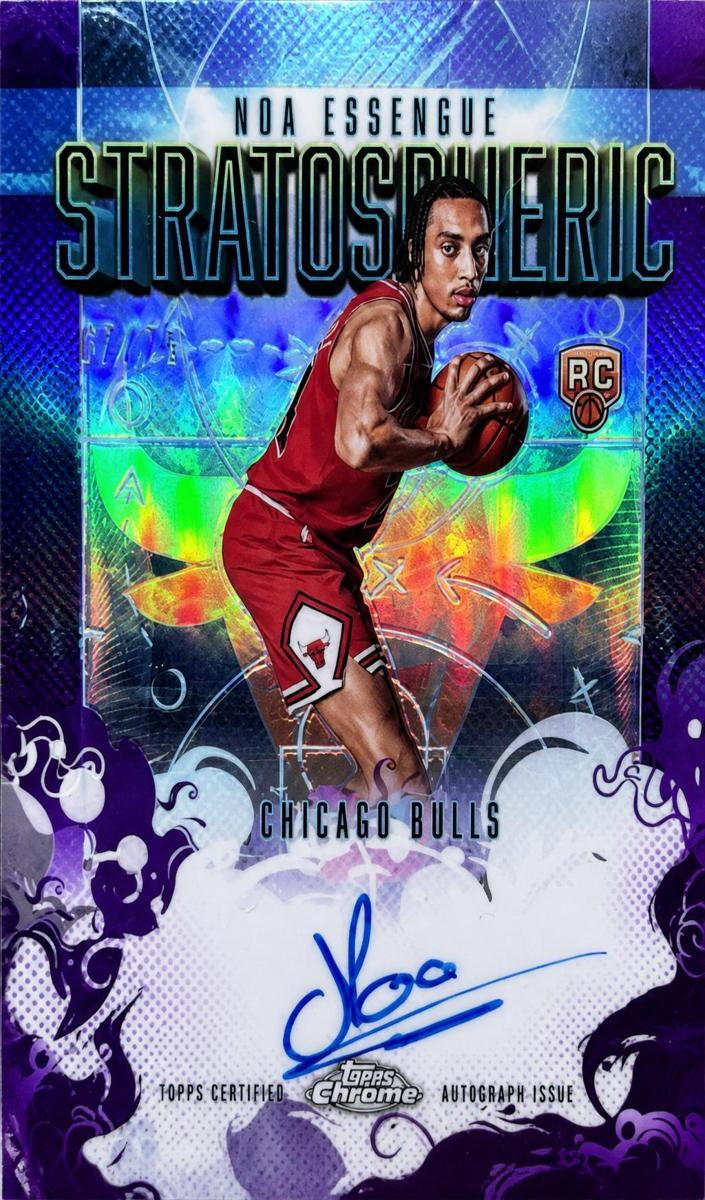 2025 Topps Chrome Basketball Purple Refractor Noa Essengue #SMR-NE