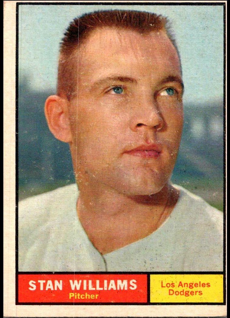 1961 Topps Baseball Stan Williams #190
