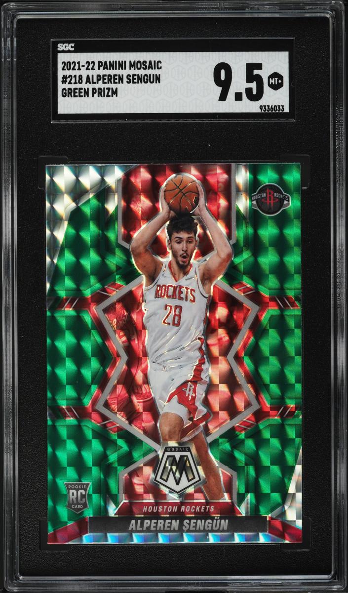 2021 Panini Mosaic Basketball Green Alperen Sengun #218 SGC 10