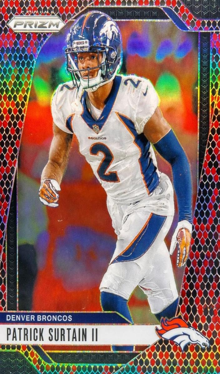 2024 Panini Prizm Football Snakeskin Patrick Surtain II #87 PSA 8.5