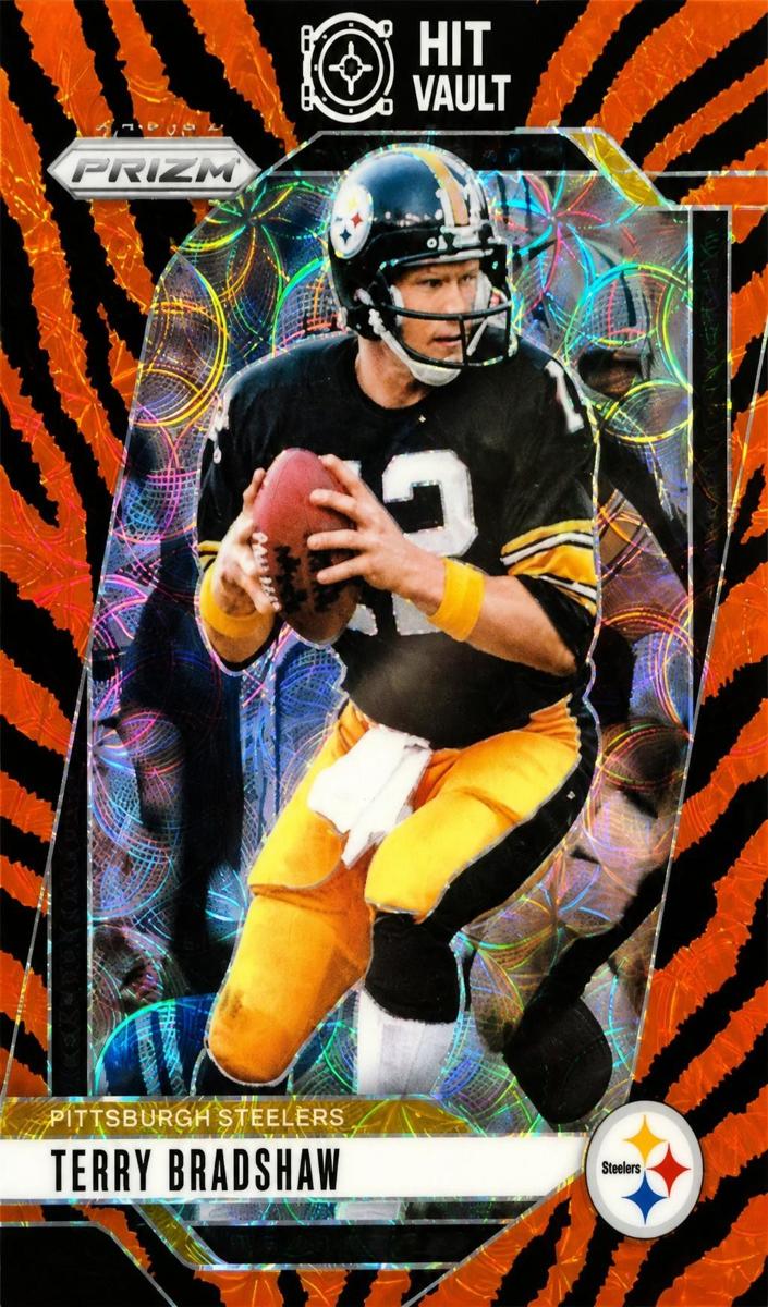 2024 Panini Prizm Football Choice Tiger Stripe Terry Bradshaw #246 PSA 10