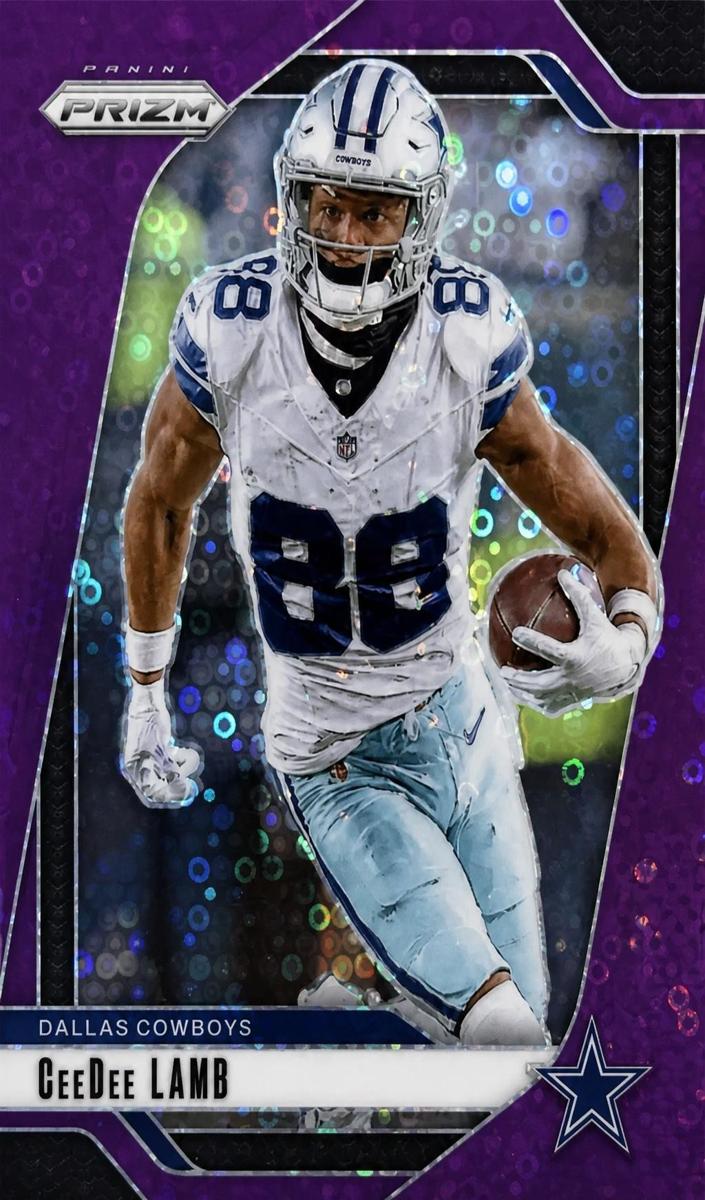 2024 Panini Prizm Football No Huddle Purple CeeDee Lamb #75