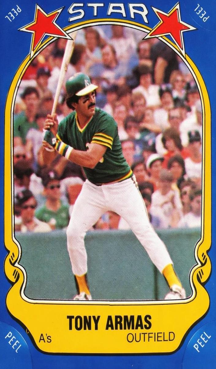 1981 Fleer Star Stickers Baseball Tony Armas #5