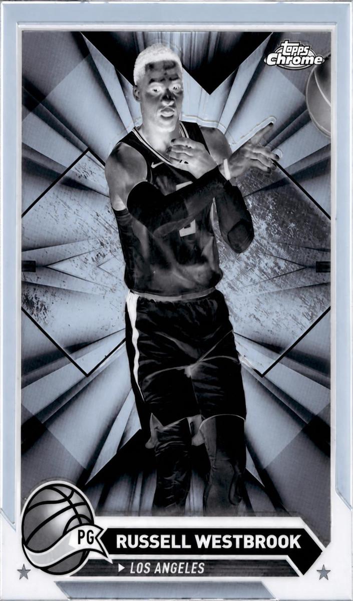 2023 Topps Chrome Basketball Negative Refractor Russell Westbrook #110