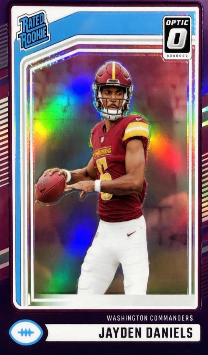 2024 Panini Donruss Football Purple Jayden Daniels #389