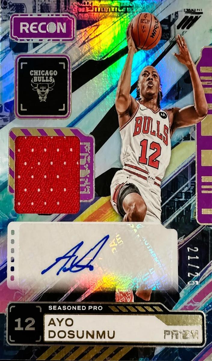 2023 Panini Recon Basketball Purple Ayo Dosunmu #SPA-AYO