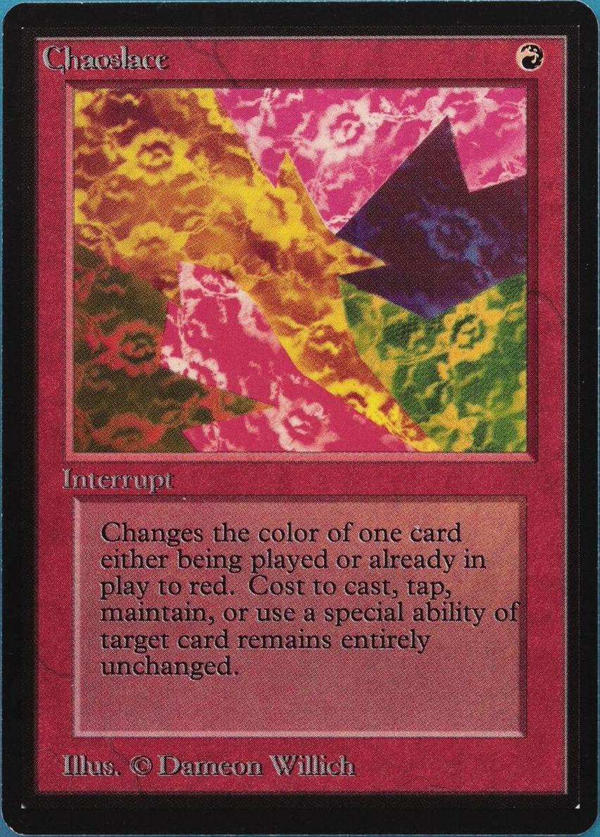 1993 Magic The Gathering Beta Chaoslace #NNO PSA 6