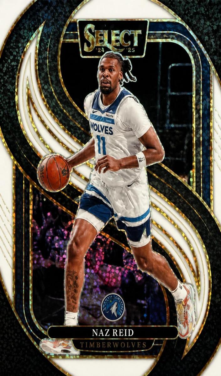 2024 Panini Select Basketball White Sparkle Naz Reid #132