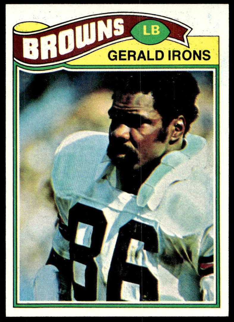 1977 Topps Football Gerald Irons #517 PSA 8