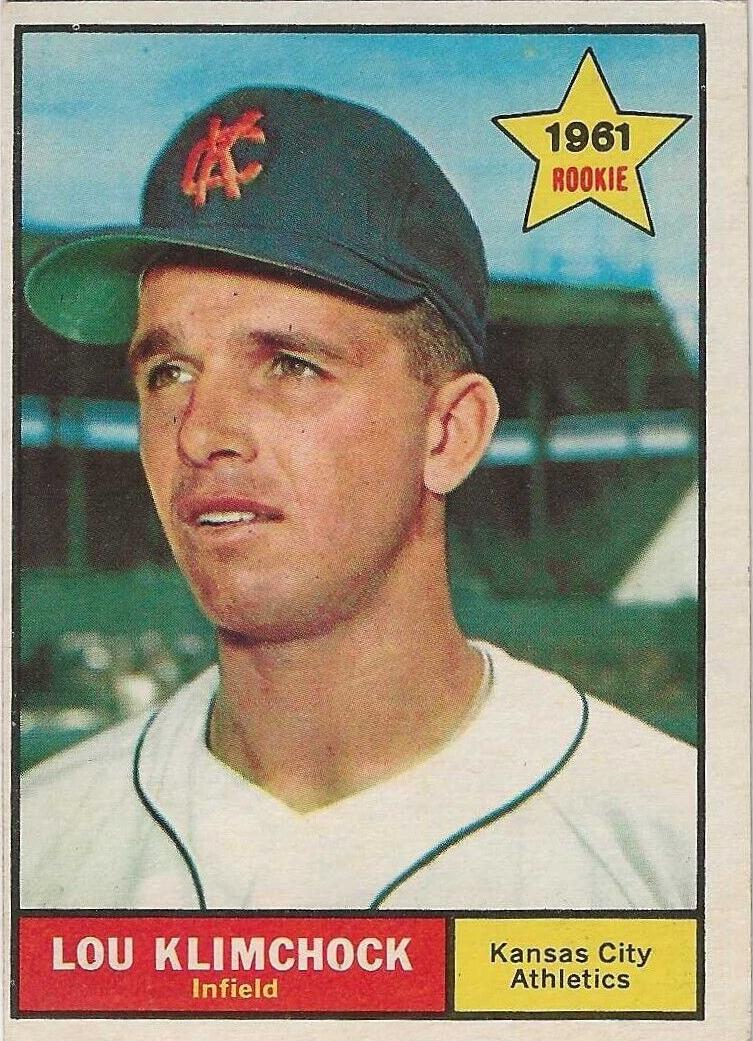 1961 Topps Baseball Lou Klimchock #462