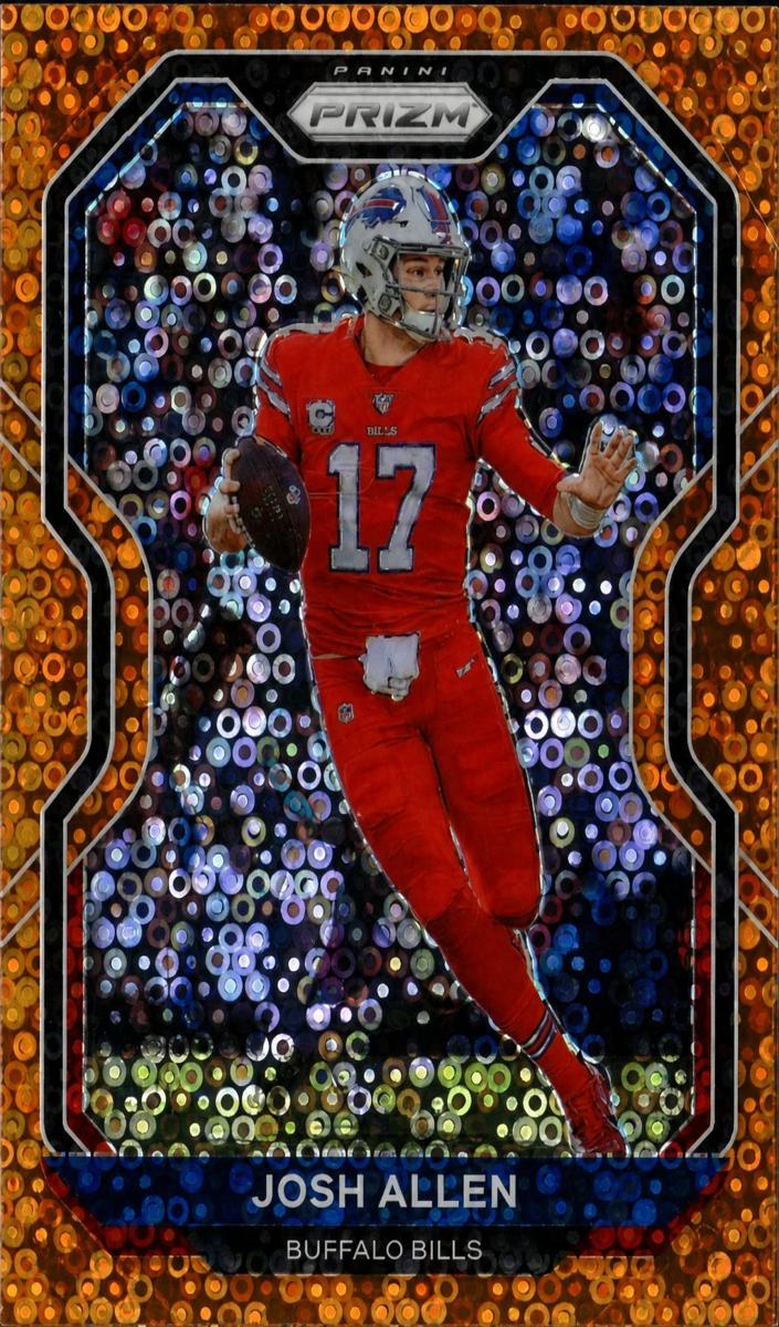 2020 Panini Prizm Football Disco Prizm Josh Allen #1 PSA 9