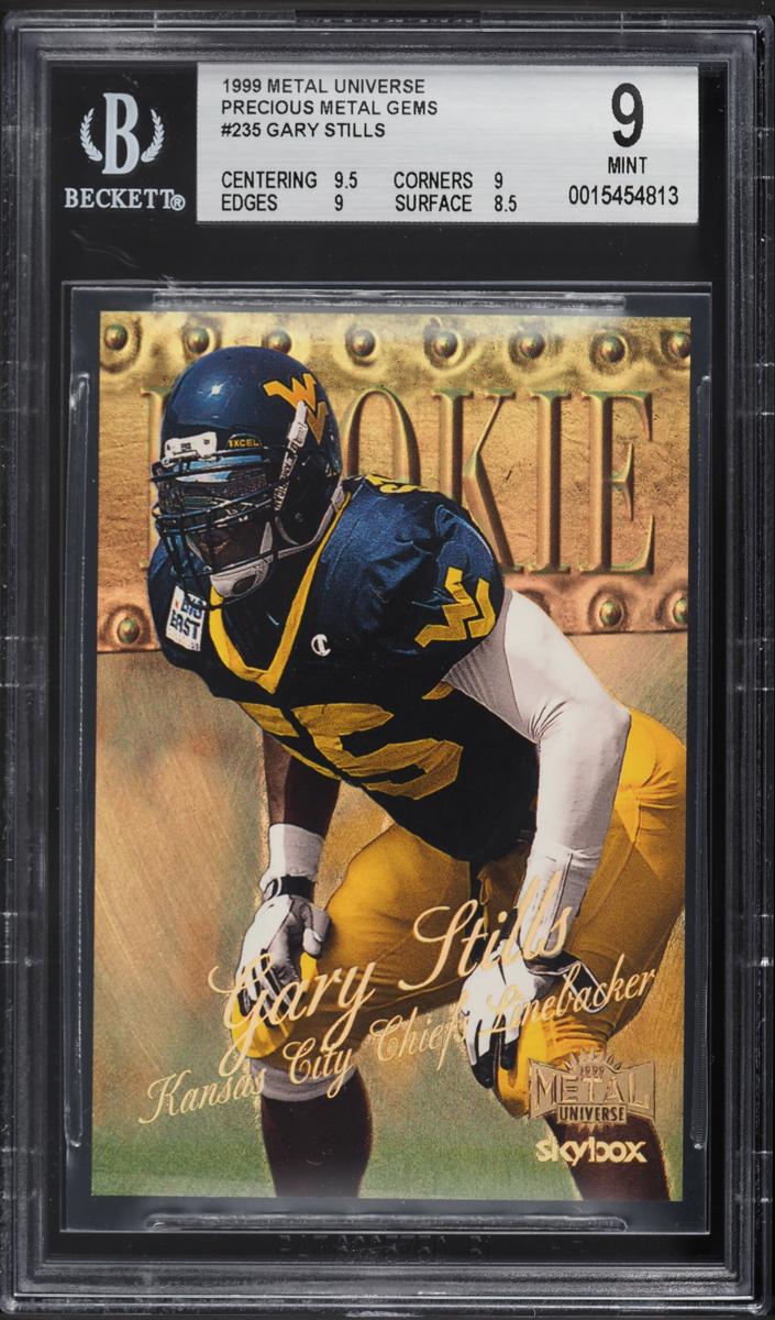 1999 Skybox Metal Universe Football Precious Metal Gems Gary Stills #235