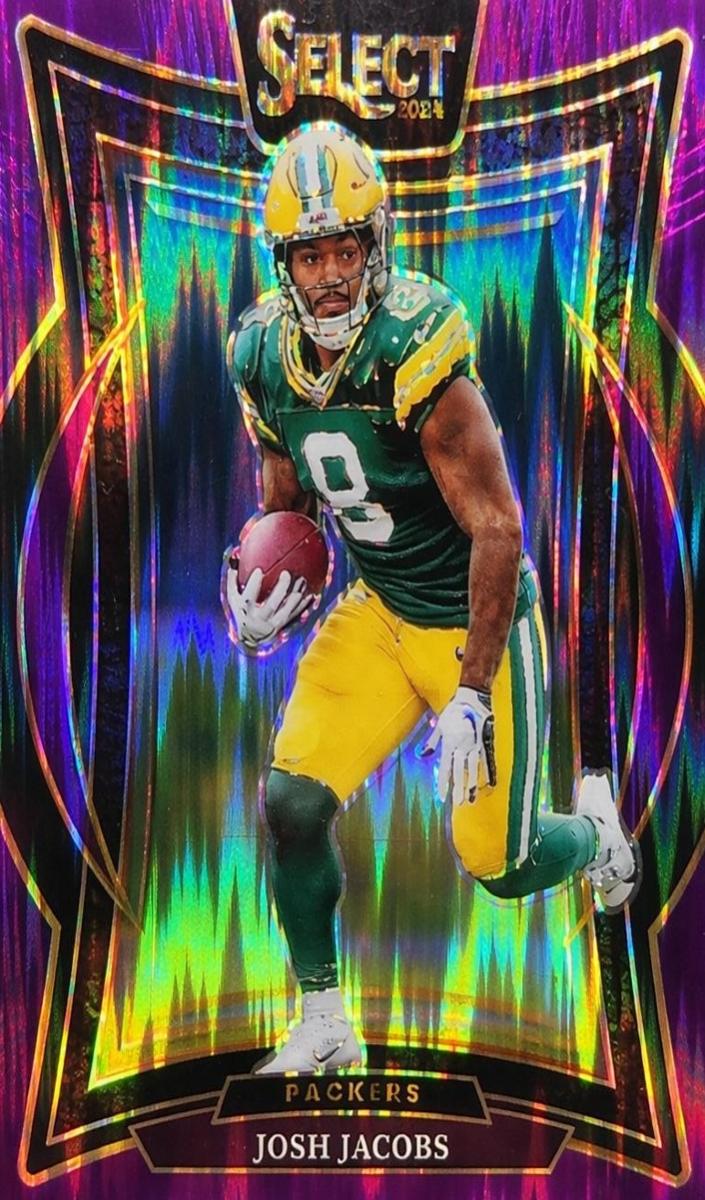 2024 Panini Select Football Purple Shock Josh Jacobs #73