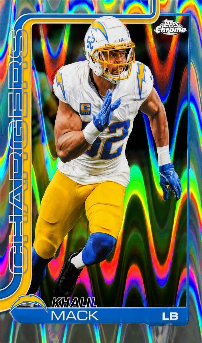 2025 Topps Chrome Football RayWave Refractor Khalil Mack #160