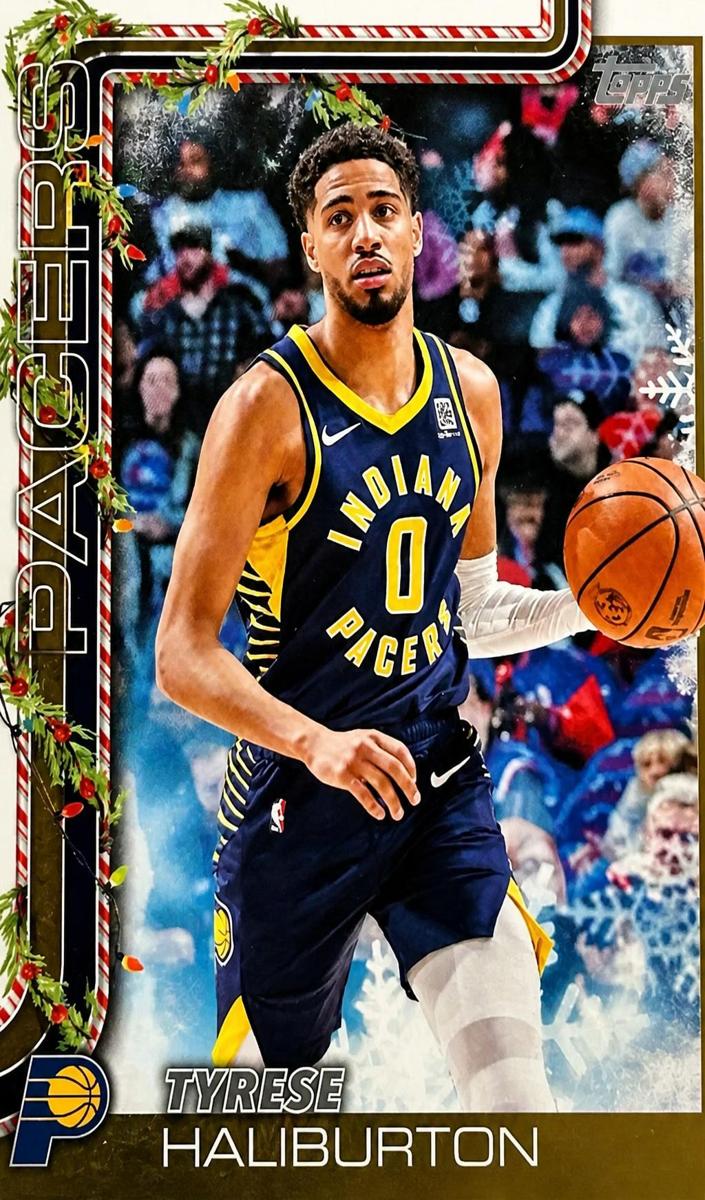 2025 Topps Holiday Basketball Tyrese Haliburton #H38 PSA 9