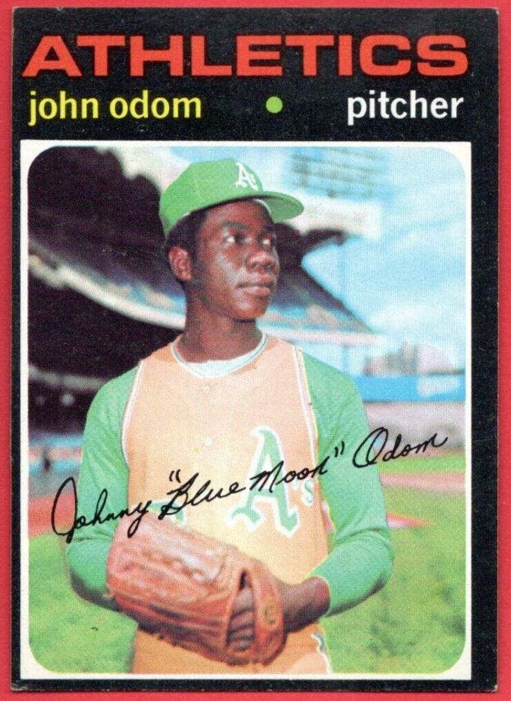 1971 Topps Baseball John Odom #523 PSA 7.5