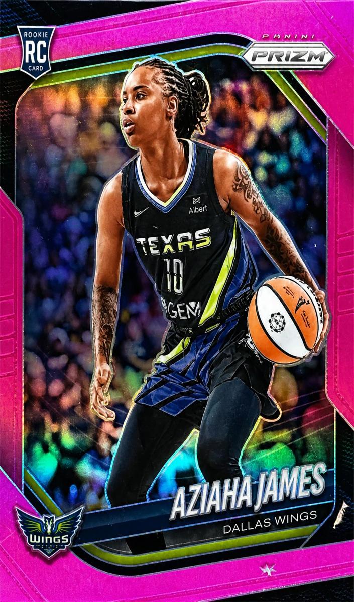 2025 Panini Prizm WNBA Basketball Pink Aziaha James #83 PSA 9