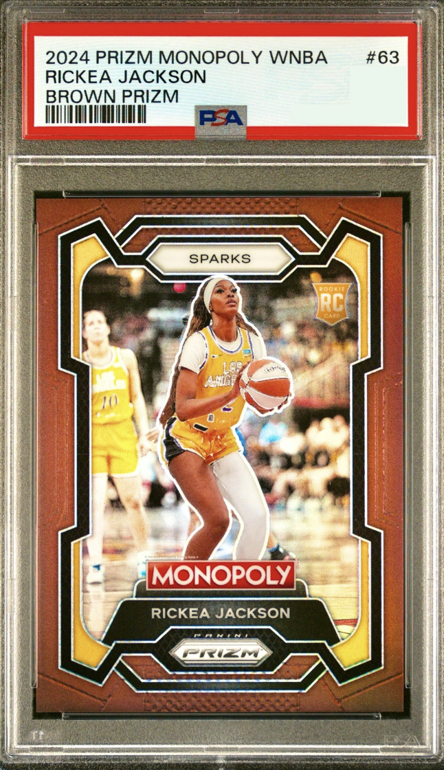 2024 Panini Prizm Monopoly WNBA Basketball Brown Rickea Jackson #63 PSA 9