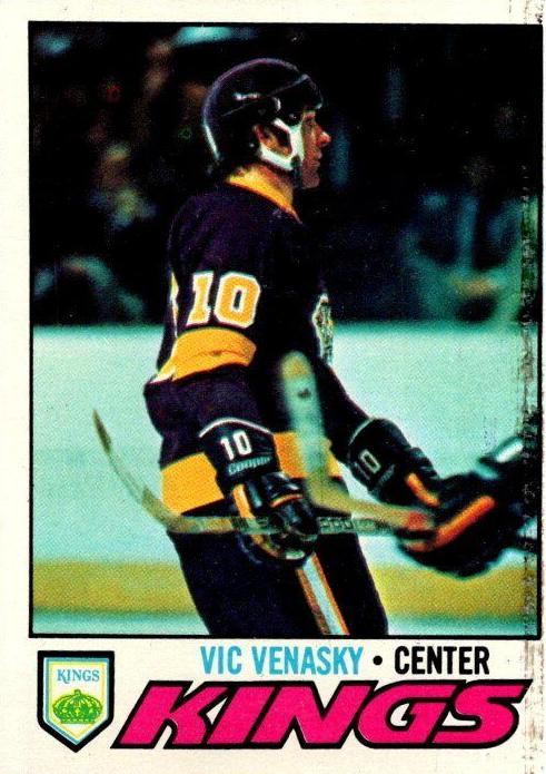 1977 Topps Hockey Vic Venasky #187