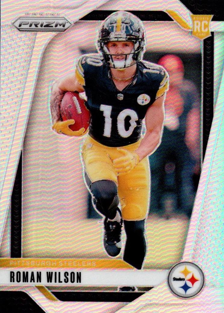 2024 Panini Prizm Football Silver Roman Wilson #384 PSA 10
