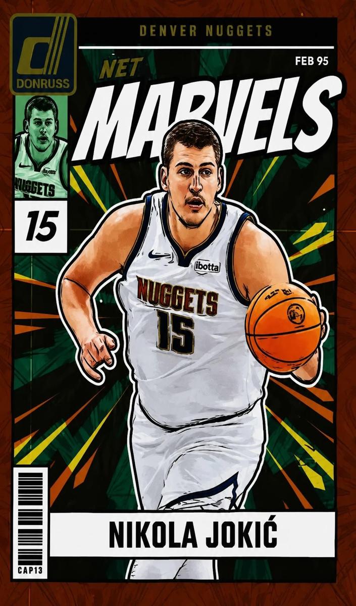 2024 Panini Donruss Basketball International Red Fireworks Nikola Jokic #2