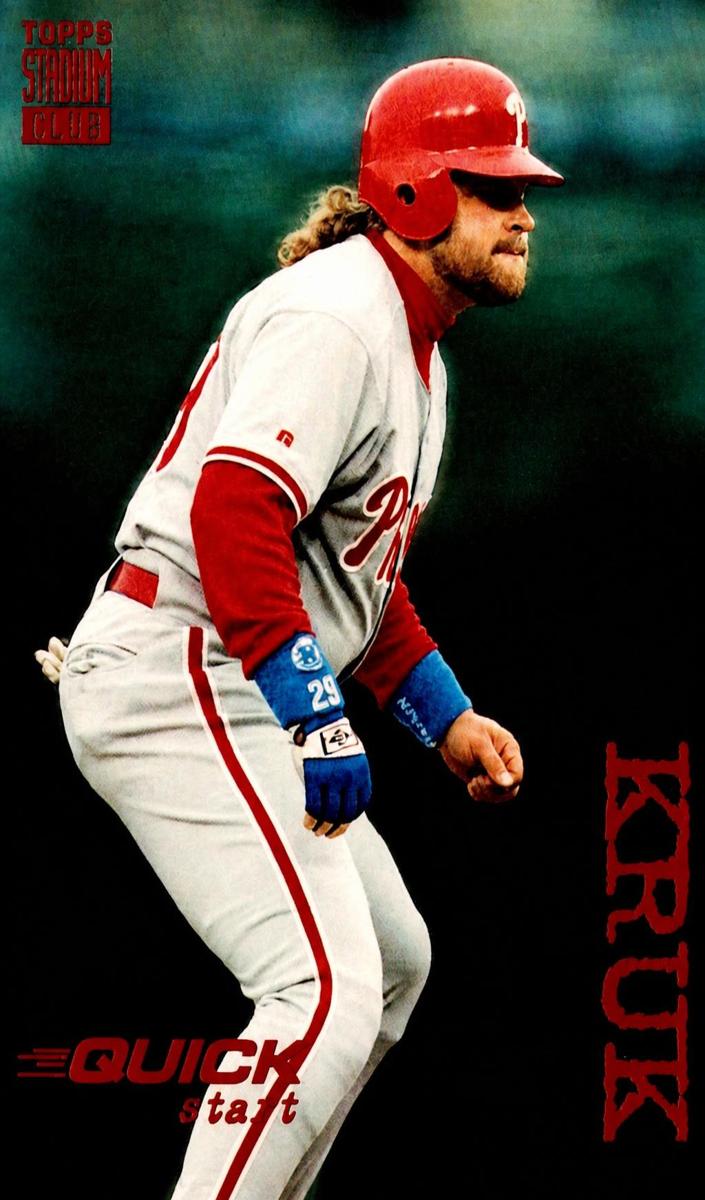 1994 Topps Stadium Club Baseball John Kruk #533 PSA 9