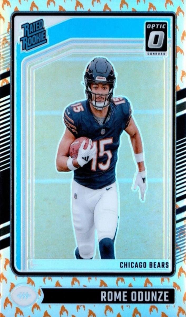 2024 Donruss Optic Football Fire Rome Odunze #286
