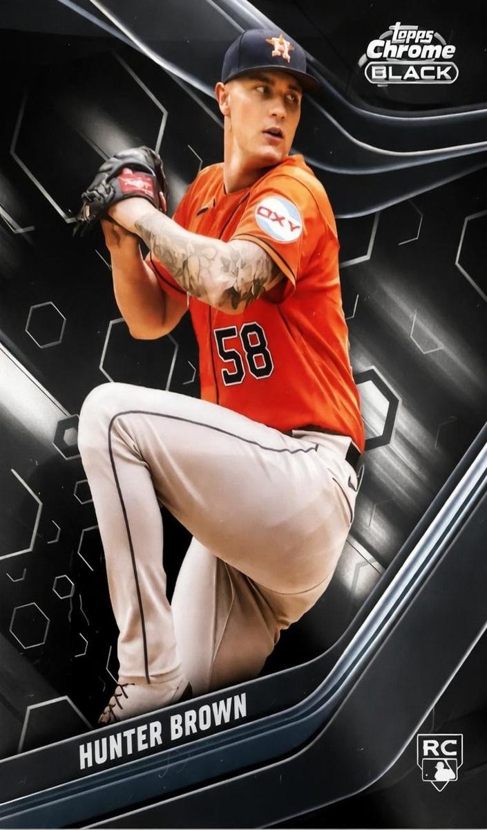 2023 Topps Chrome Black Baseball Hunter Brown #29