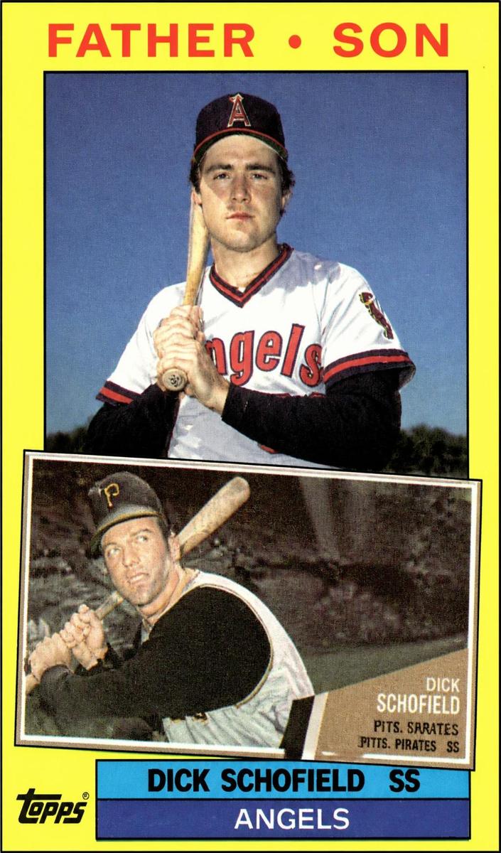 1985 Topps Baseball Dick Schofield #138 PSA 9