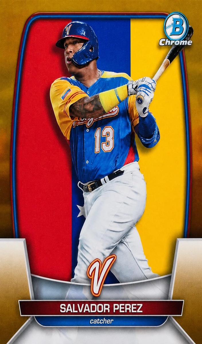2023 Bowman Chrome Baseball Gold Salvador Perez #WBC-92
