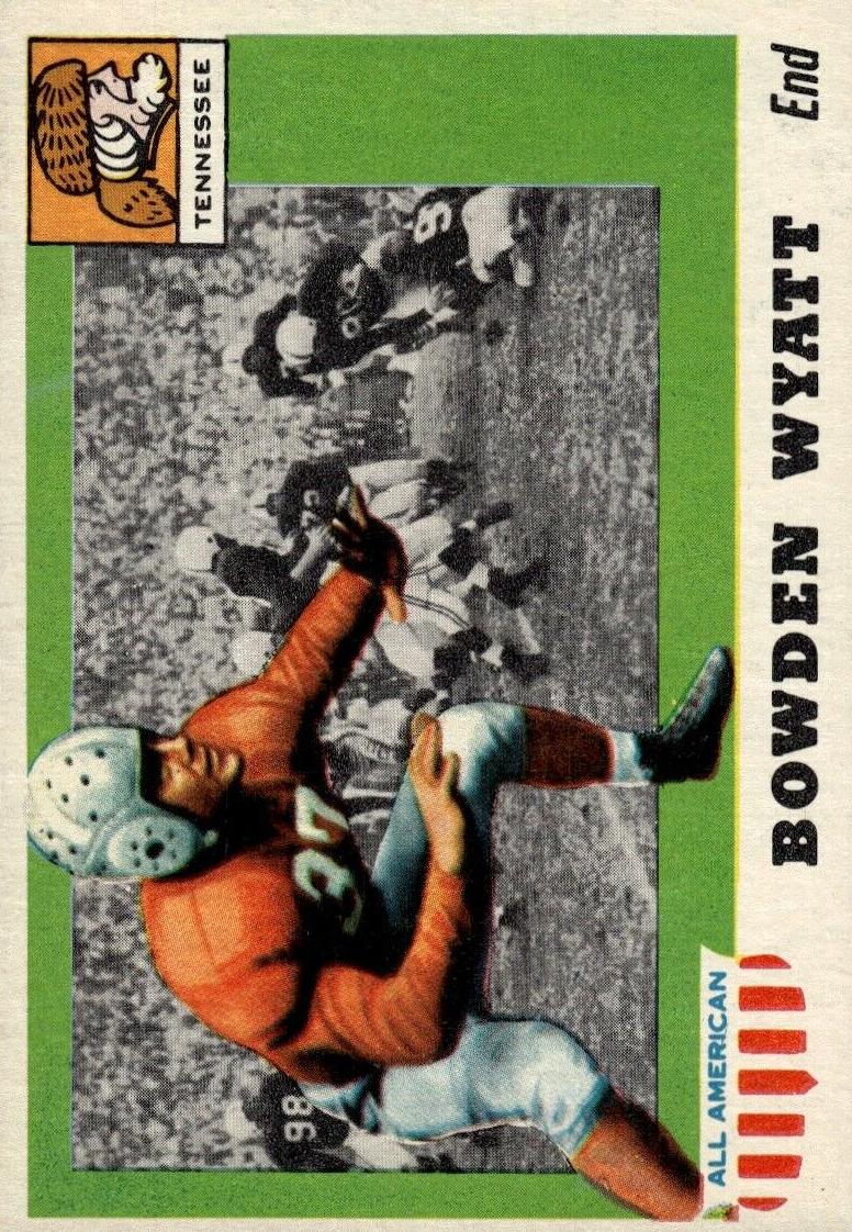 1955 Topps All-American Football Bowden Wyatt #77