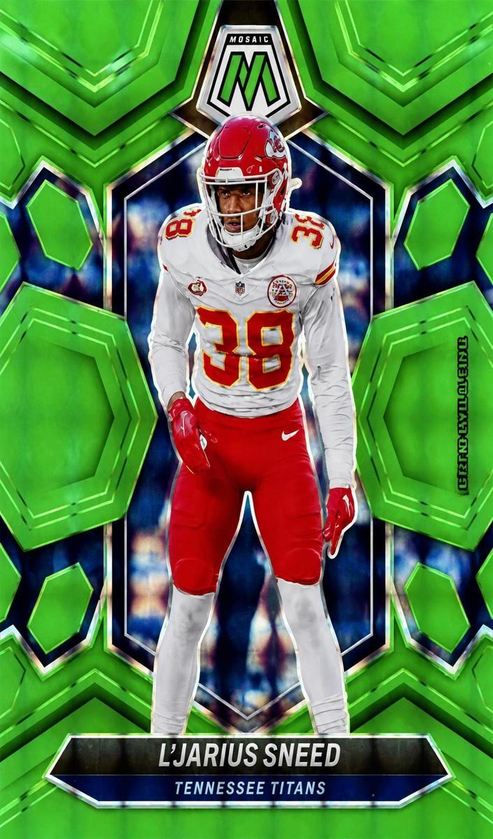 2024 Panini Mosaic Football Green Fluorescent L'Jarius Sneed #217
