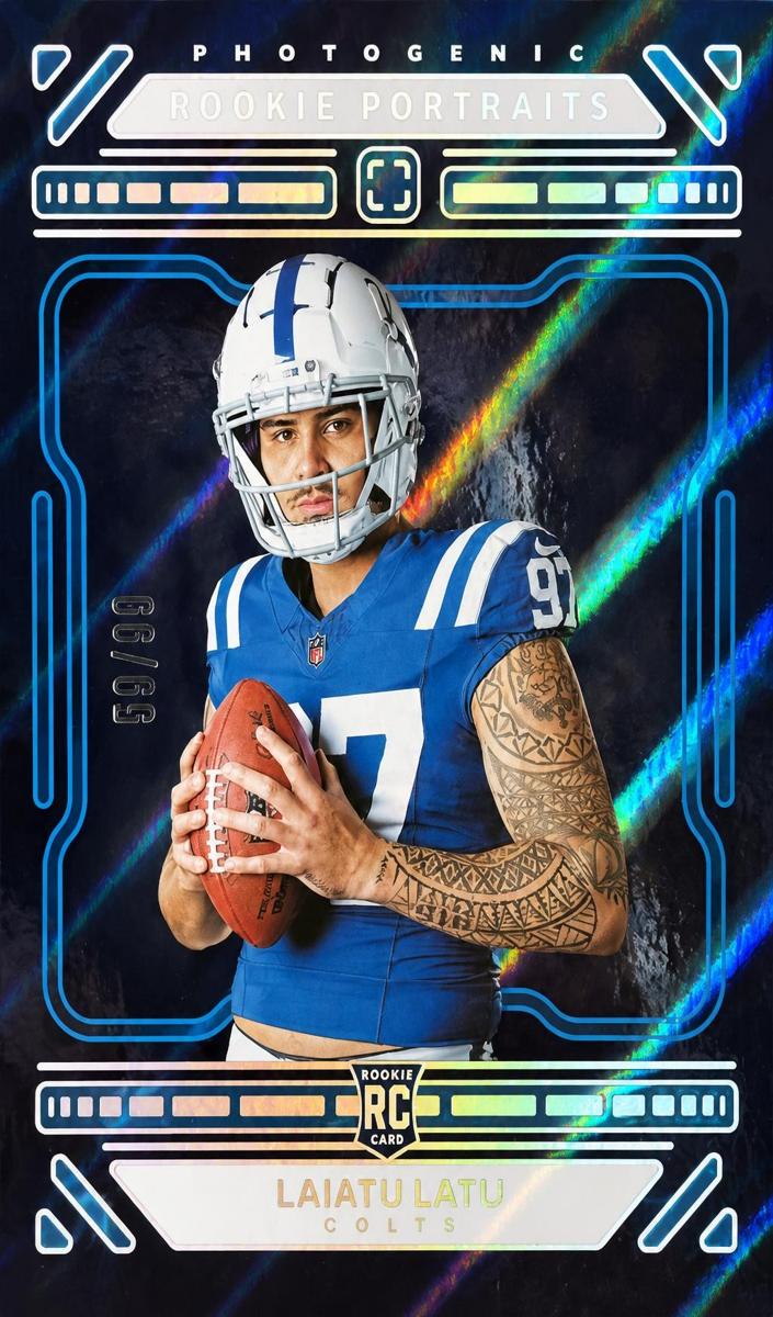 2024 Panini PhotoGenic Football Blue Laiatu Latu #181