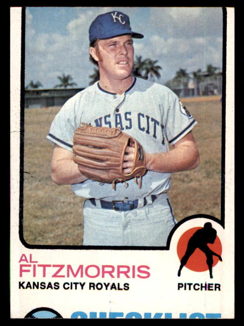 1973 Topps Baseball Al Fitzmorris #643 PSA 8.5