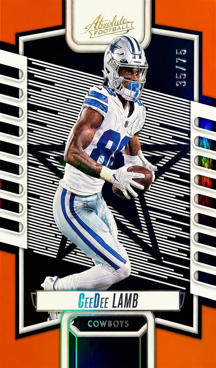2023 Panini Absolute Football Spectrum Orange CeeDee Lamb #89