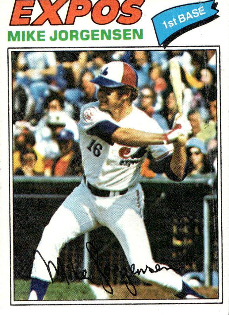1977 Topps Baseball Mike Jorgensen #368 PSA 9