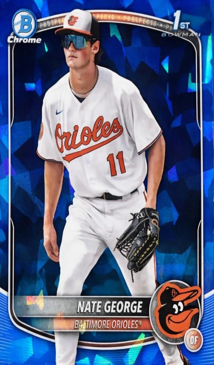 2025 Bowman Chrome Sapphire Baseball Nate George #BCP-184 PSA 9