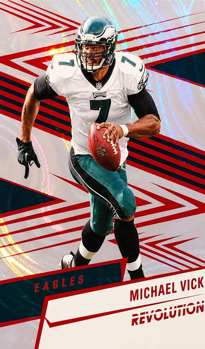 2025 Panini Revolution Football Red Swirl Michael Vick #26