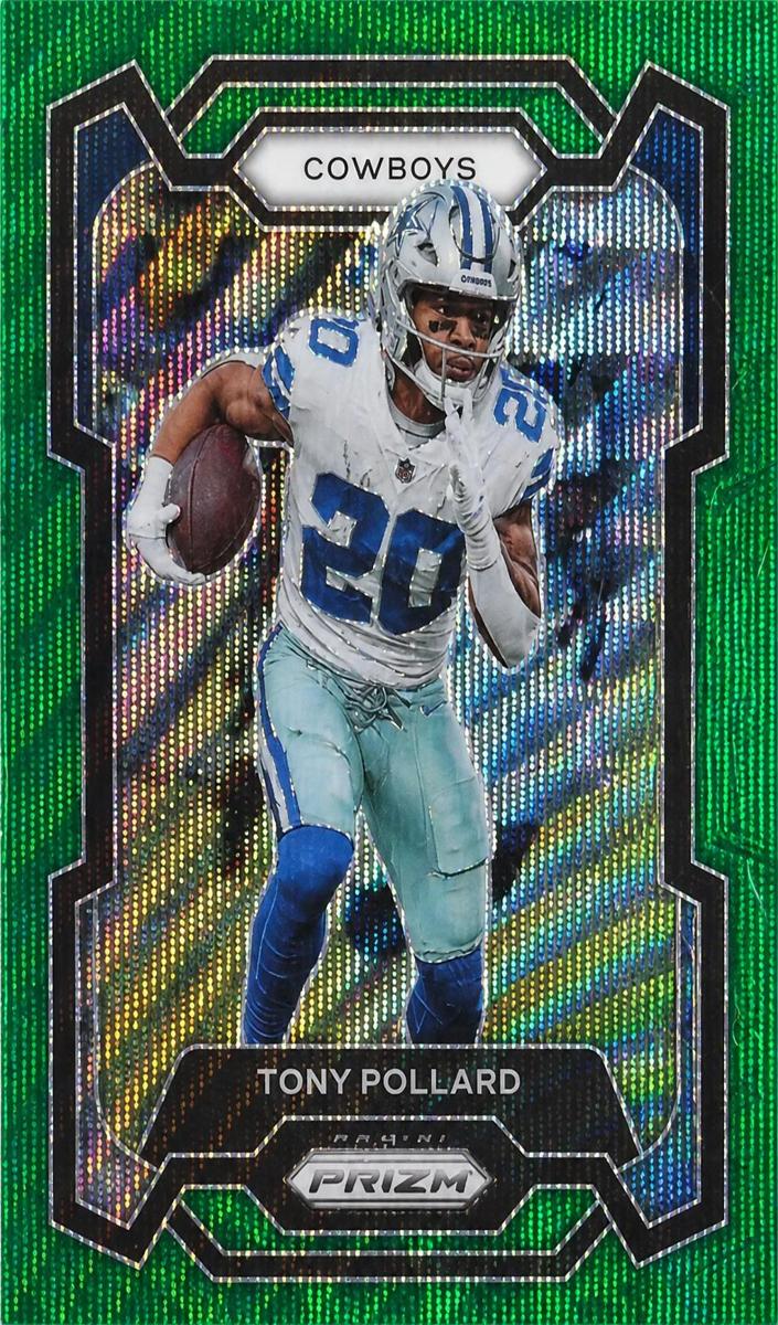 2023 Panini Prizm Football Green Wave Tony Pollard #81
