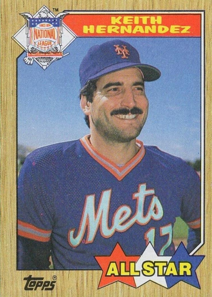 1987 Topps Baseball Keith Hernandez #595