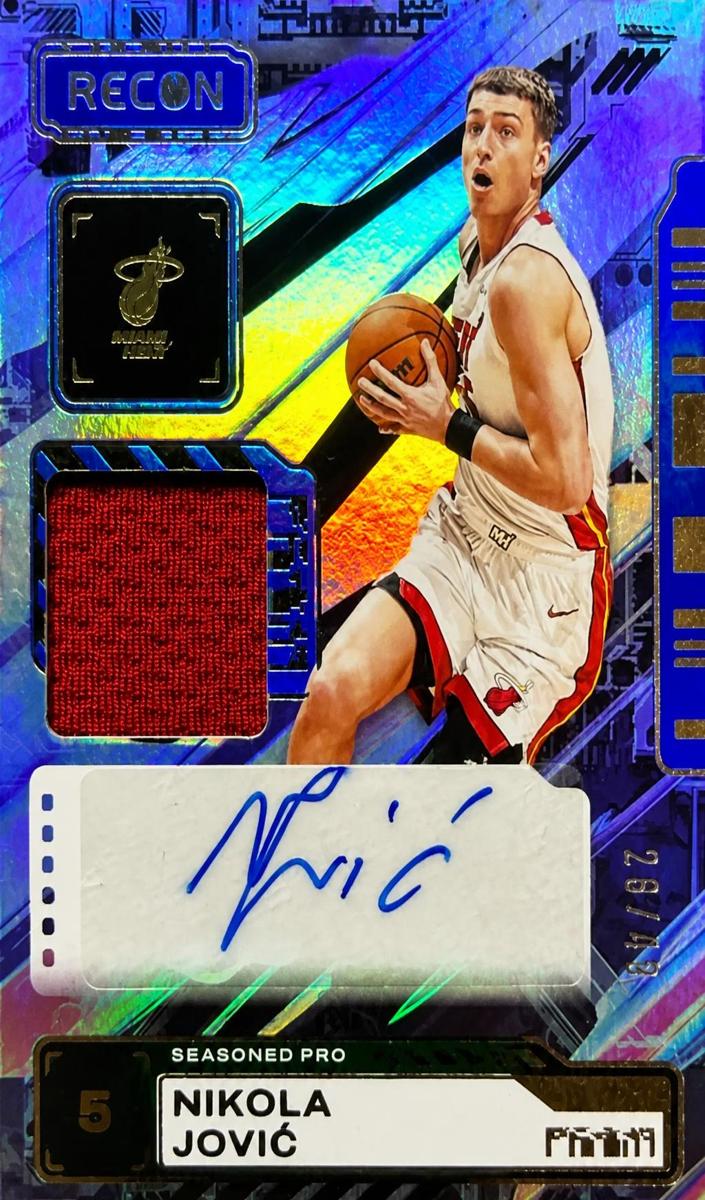2023 Panini Recon Basketball Blue Nikola Jovic #SPA-JOV