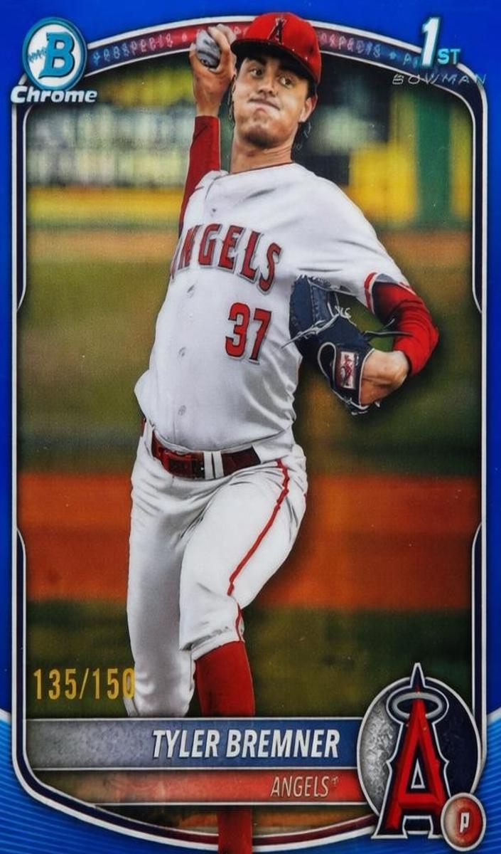2025 Bowman Draft Chrome Baseball Blue Refractor Tyler Bremner #BDC-37