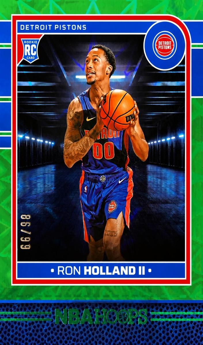 2024 Panini Hoops Basketball Green Explosion Ron Holland II #235