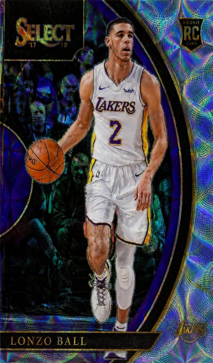 2017 Panini Select Basketball Scope Prizm Lonzo Ball #28 PSA 9