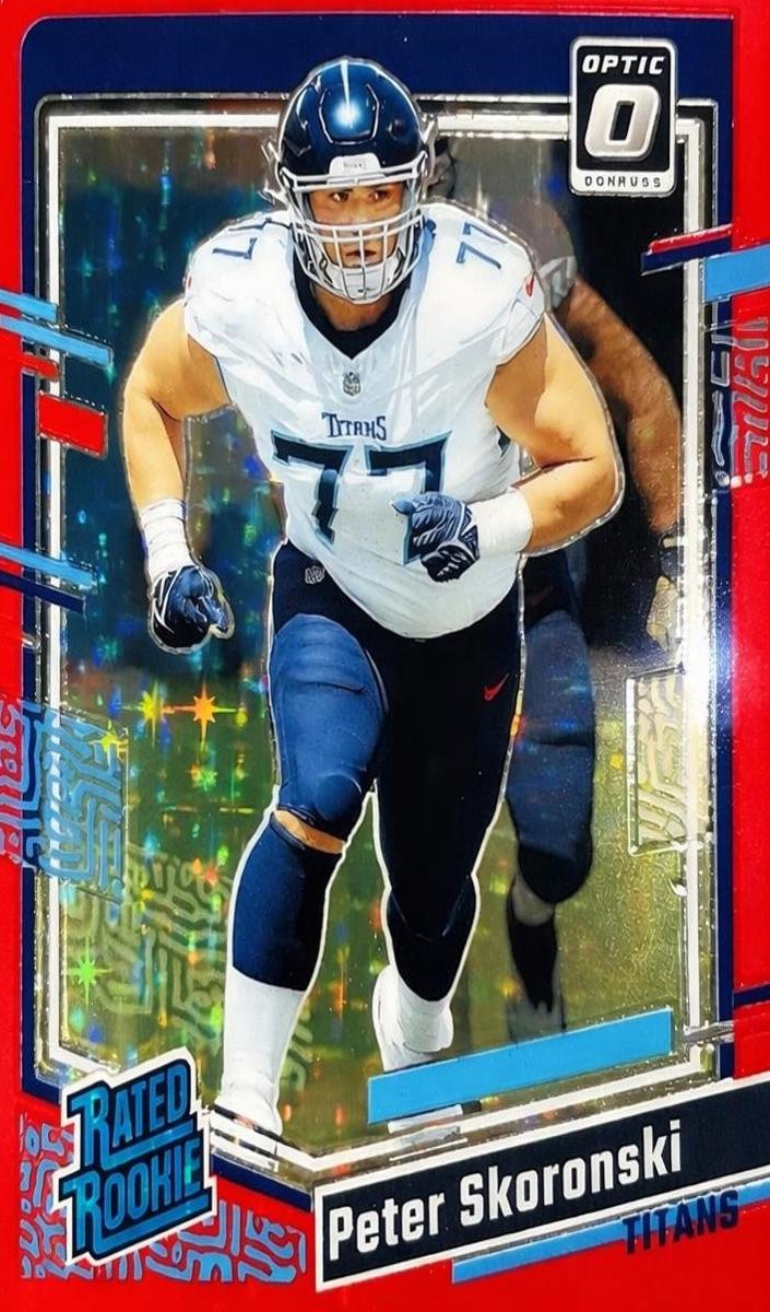 2023 Donruss Optic Football Red Stars Peter Skoronski #296