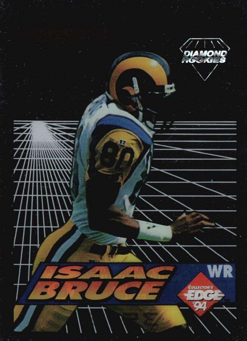 1994 Collector's Edge Football Isaac Bruce #1 PSA 8