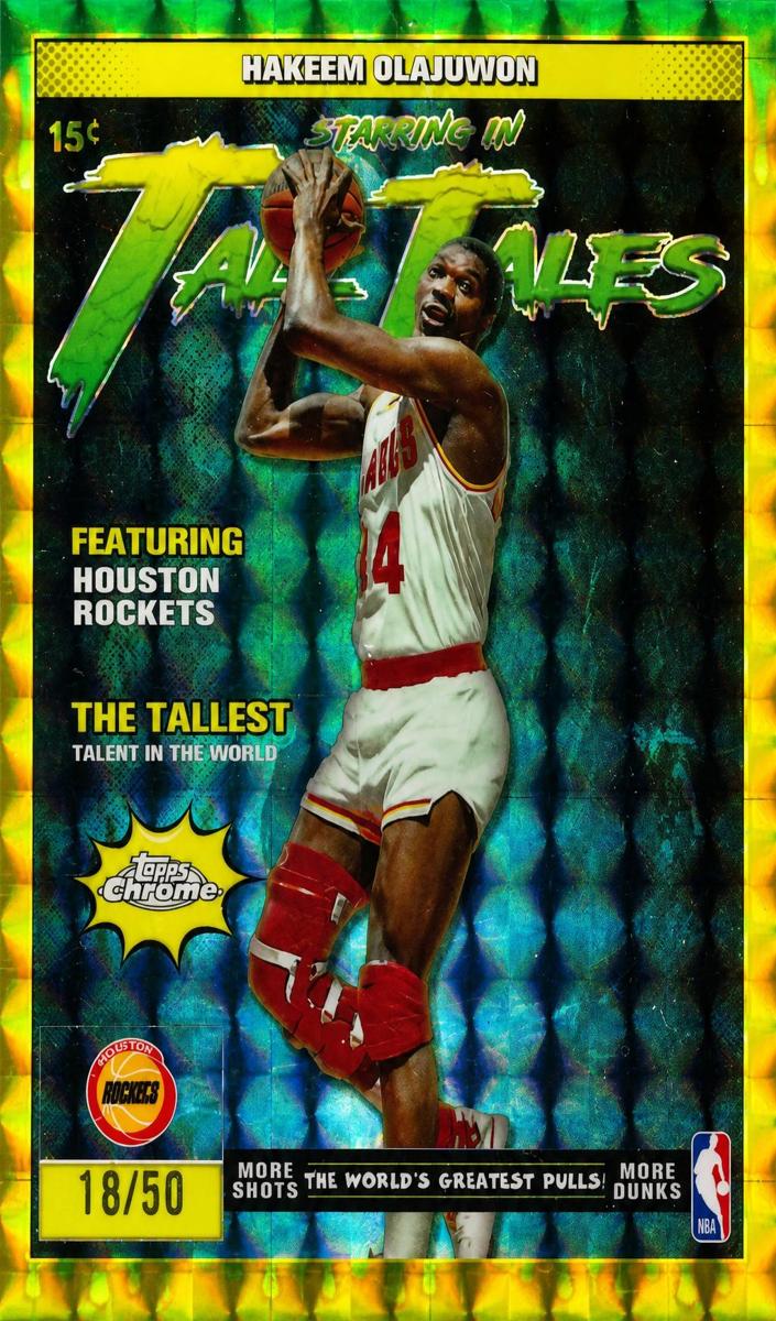 2025 Topps Chrome Basketball Gold Refractor Hakeem Olajuwon #TT-12